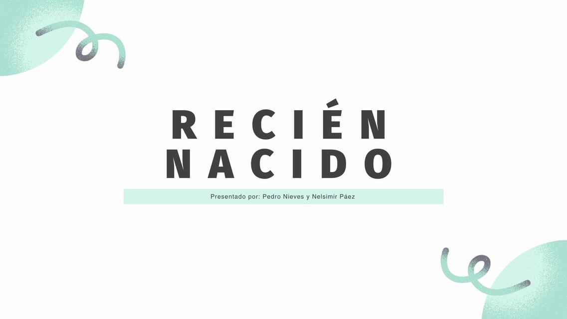 Recién nacido