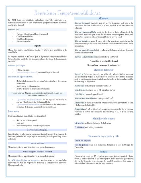 Disfunción en la Articulación Temporomandibular