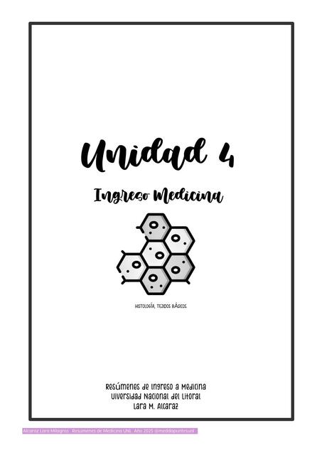 Ingreso Medicina UNL: Unidad 4 Cs.Médicas