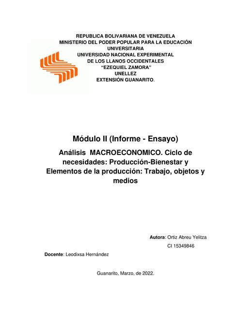 Ortiz Yelitza Ensayo modulo II ETFCI Economia Poli