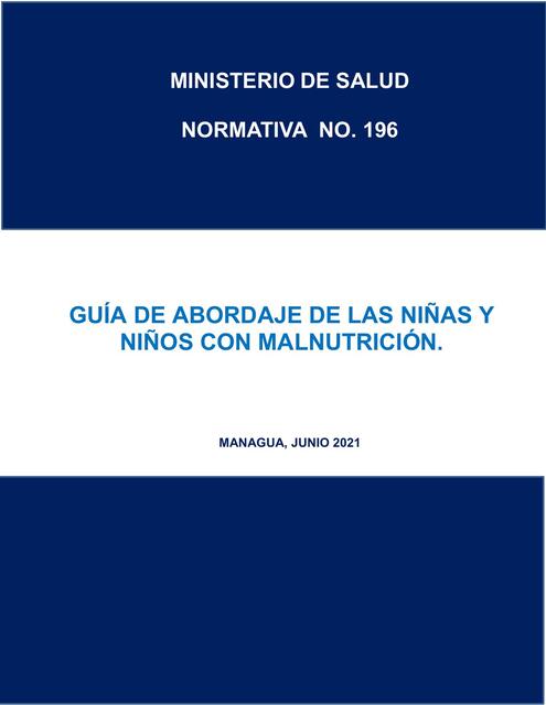 Normativa 196 Guia abordaje Malnutricion