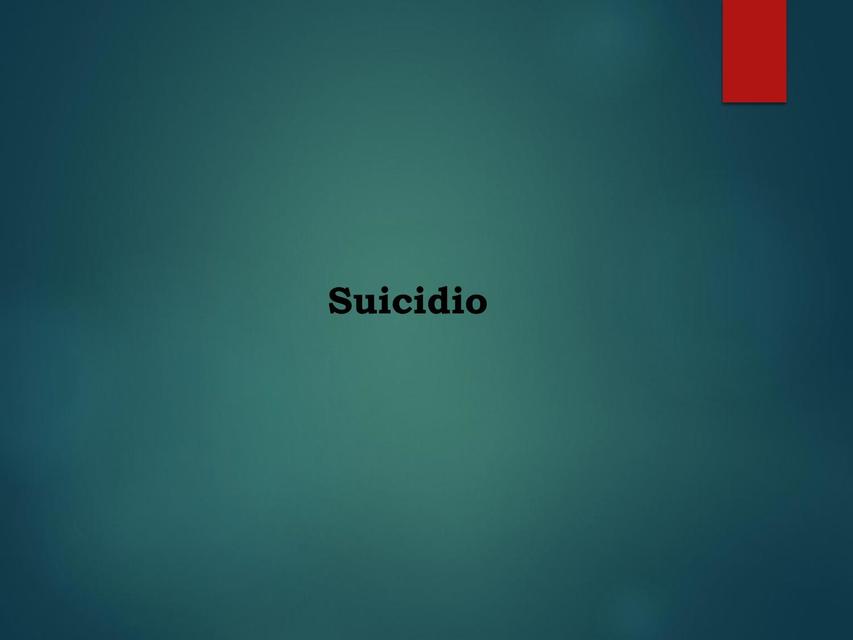 Suicidio