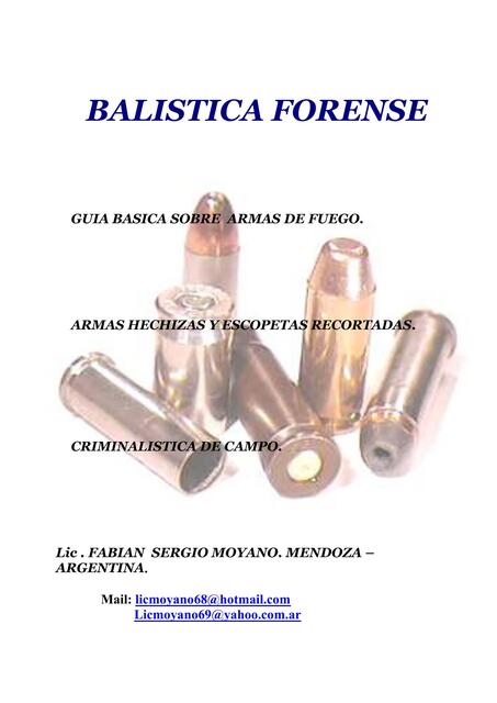 Balistica Forense Moyano