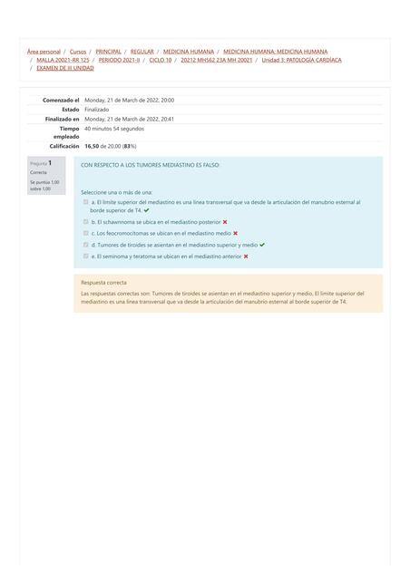 EXAMEN DE III UNIDAD CIRUGIA CARDIOVASCULAR