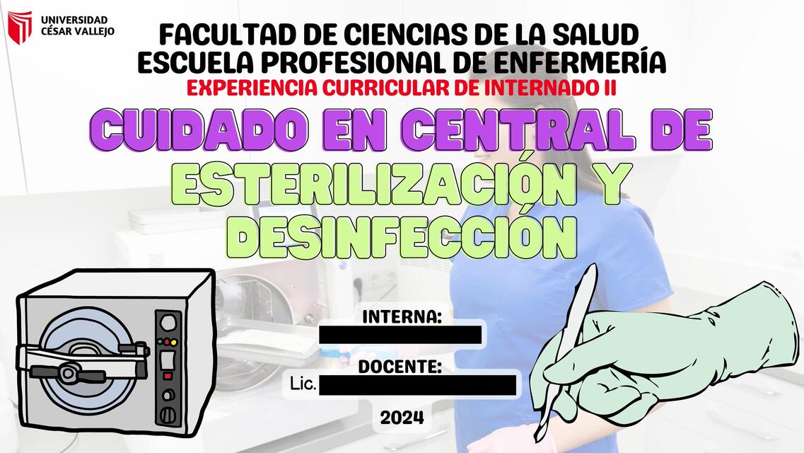 Cuidado en Centro de Esterilización y Desinfección Hospitalaria