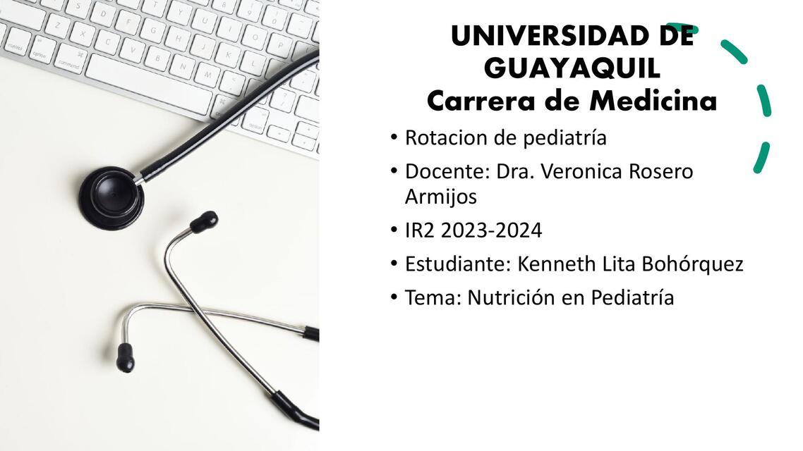 NUTRICION EN PEDIATRIA KENNETH LITA BOHORQUEZ