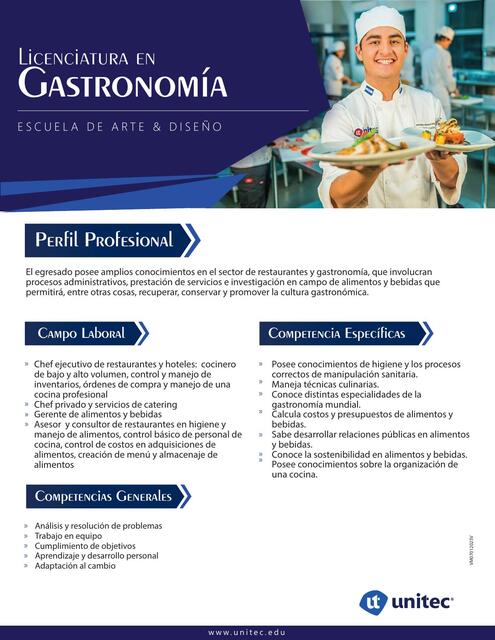 licenciatura gastronomia presencial