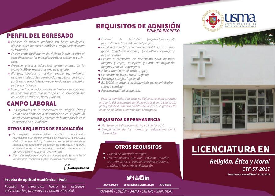 Licenciatura Religion Etica y Moral