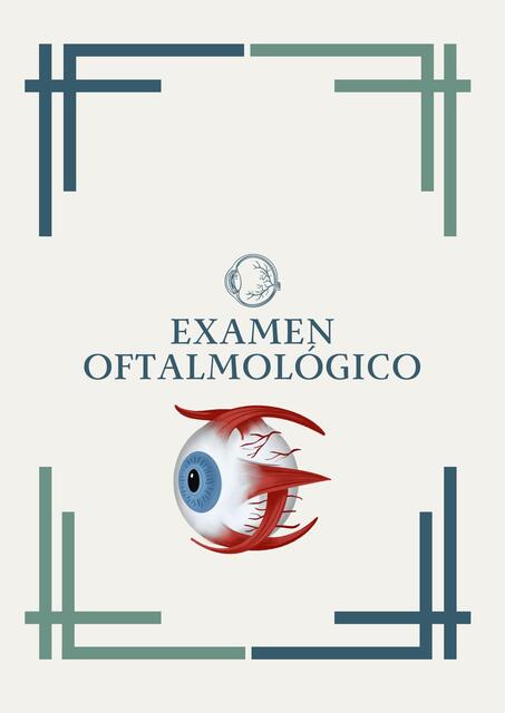 Examen oftalmológico