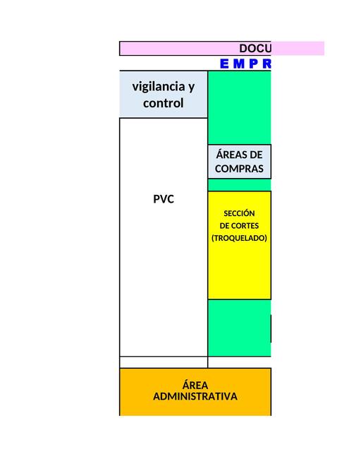 hoja excel de cuadro de empresa industrial