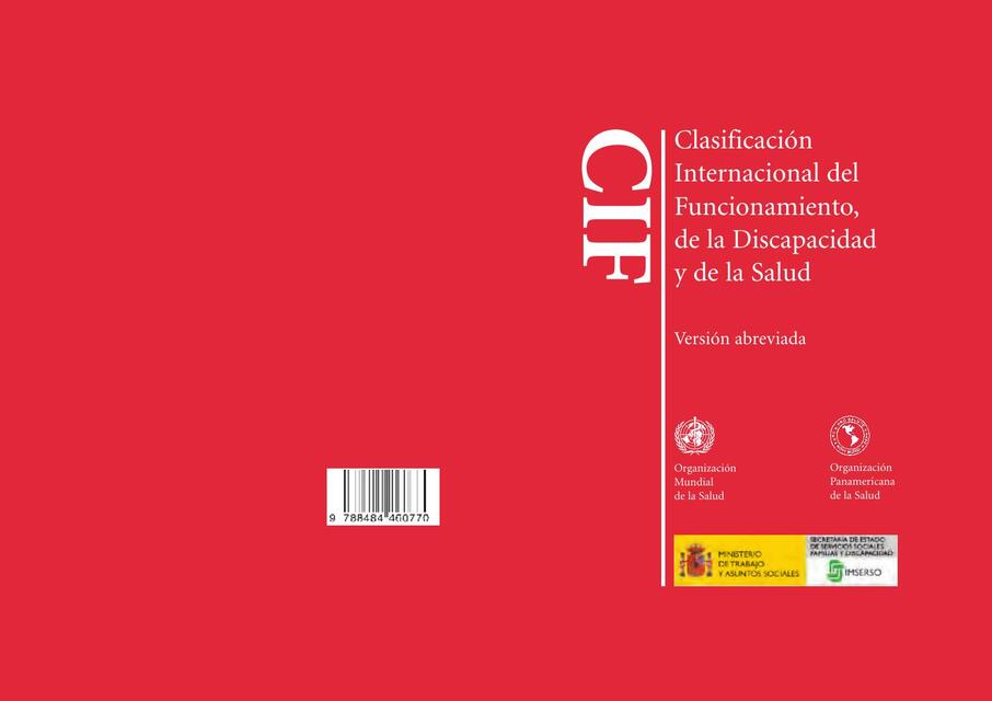 Clasificación Internacional del Funcionamiento de la discapacidad