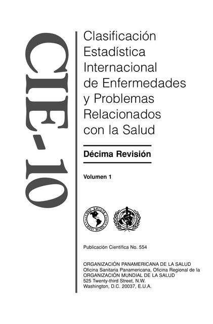 Clasificación estadistica internacional de enfermedades y problemas