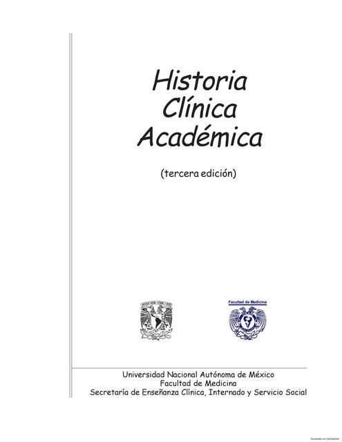 Historia Clinica Academica FACMED 3