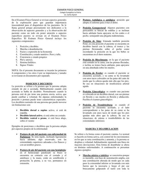 Examen físico general 