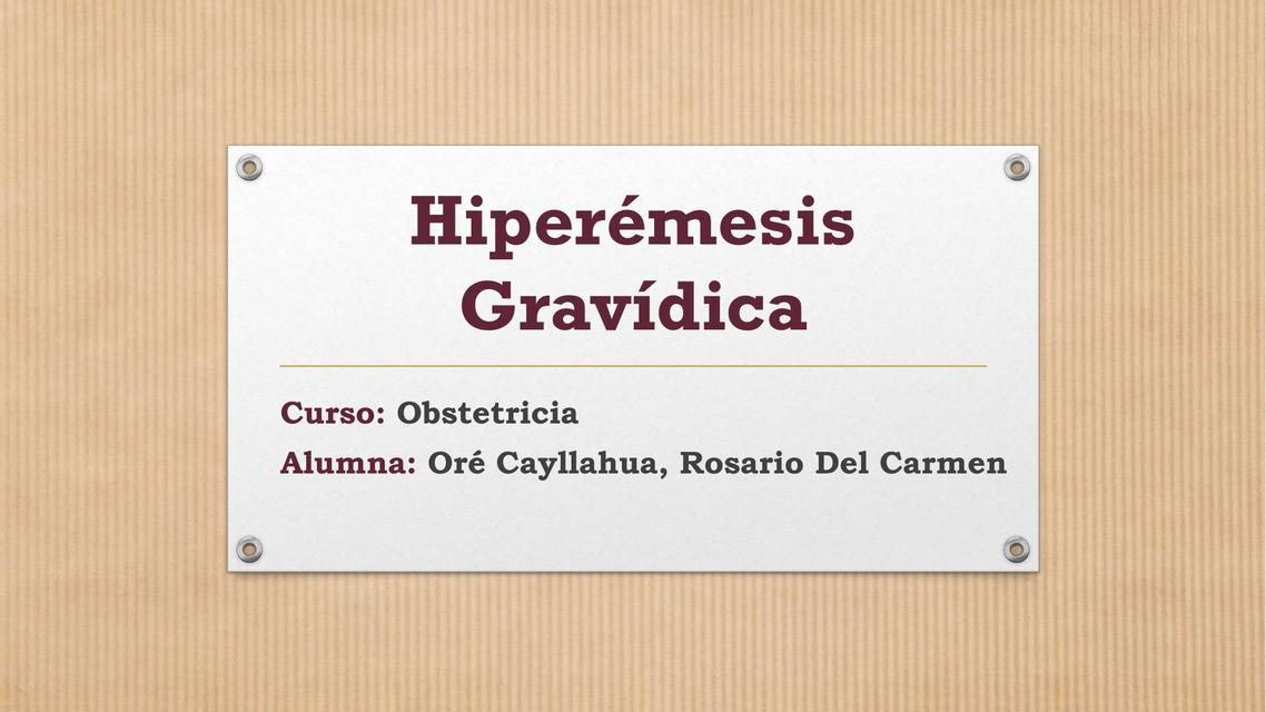 Hiperémesis Gravídica Microbiota Vaginal