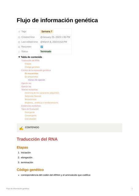 Flujo de información genética