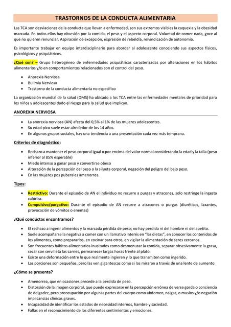 51 1 TRASTORNOS DE LA CONDUCTA ALIMENTARIA