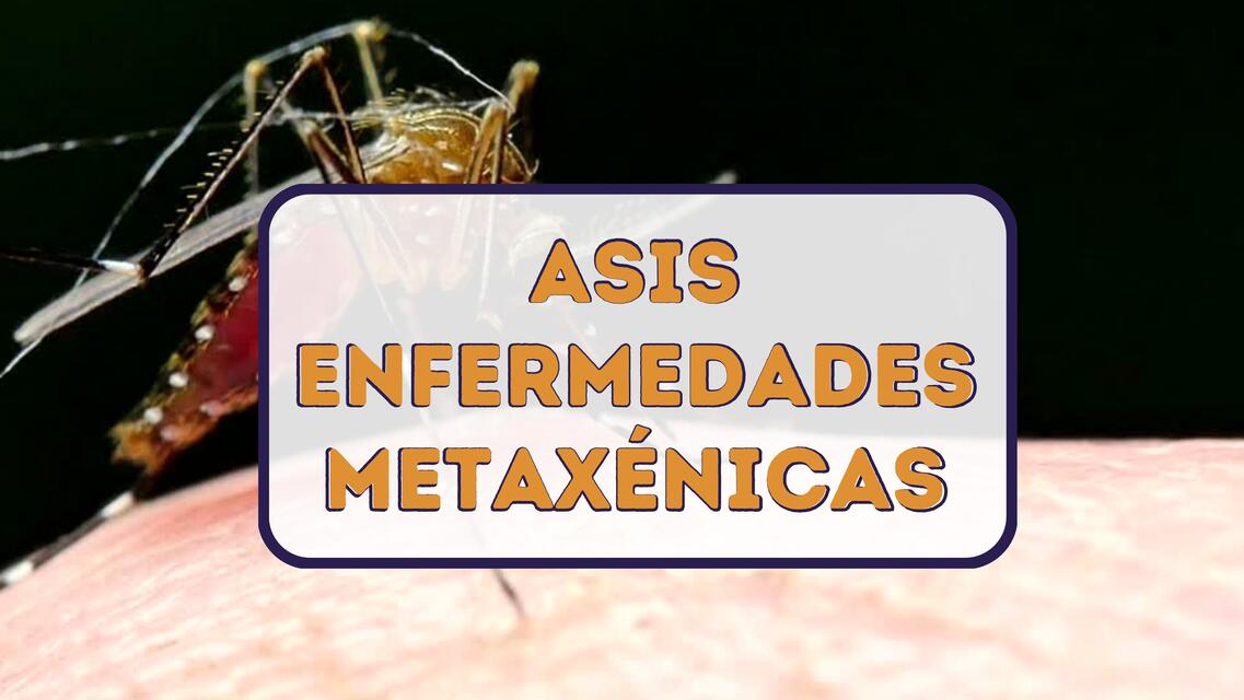 EXPOSICIÓN ASIS DE ENFERMEDADES METAXÉNICAS