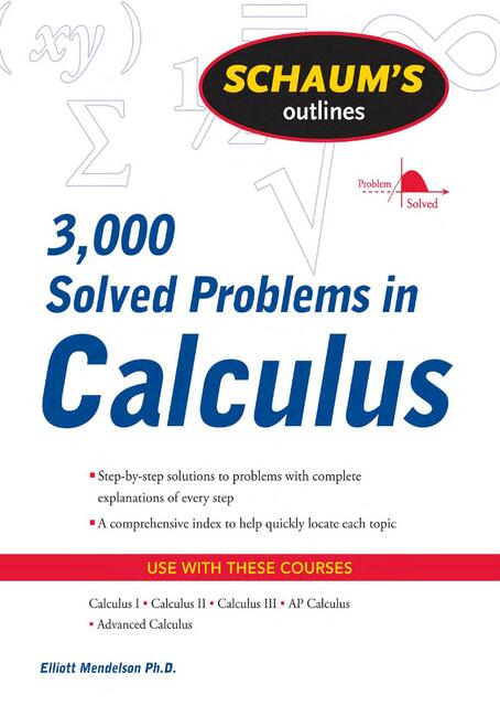 solved problems in calculus