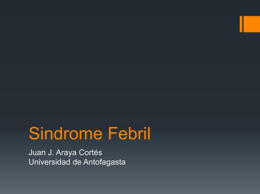 sindrome febril