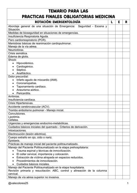 TEMARIO EMERGENTOLOGÍA PFO