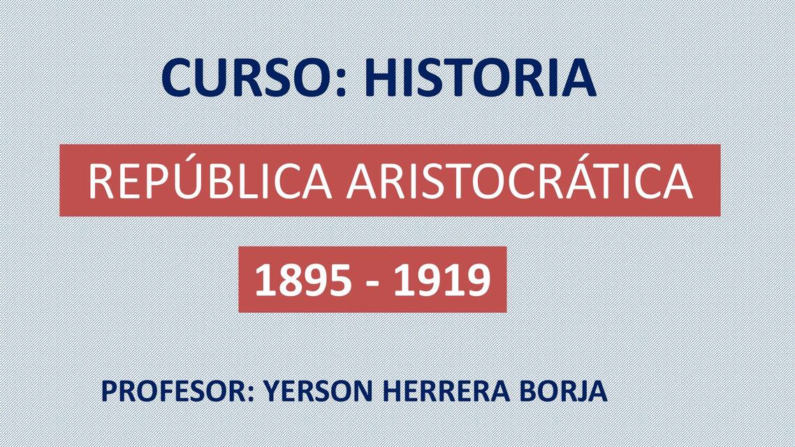 República aristocrática