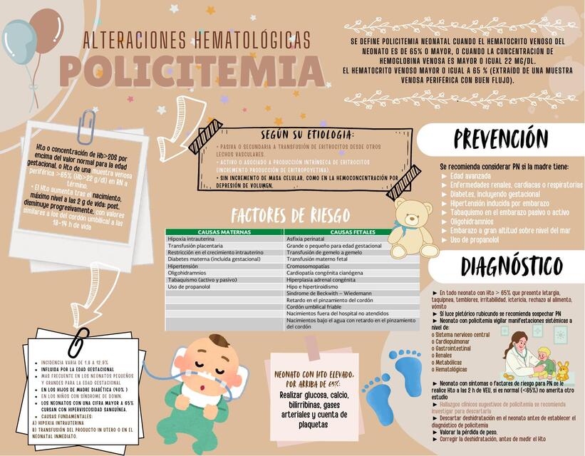 ALTERACIONES HEMATOLÓGICAS: Policitemia neonatal