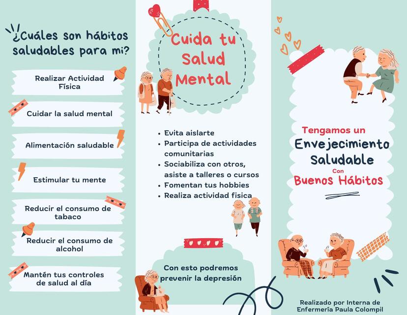 Triptico Envejecimiento saludable