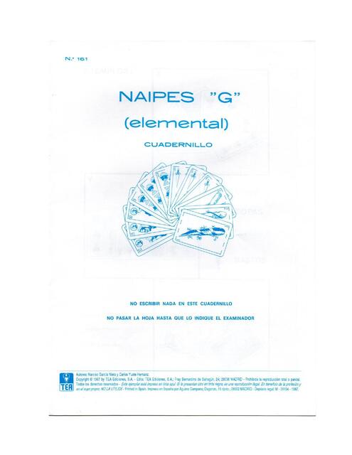 NAIPES G ELEMENTAL