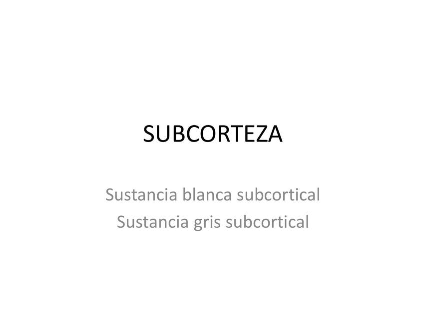 SUBCORTEZA