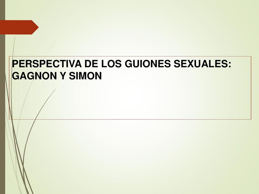 LOS GUIONES SEXUALES