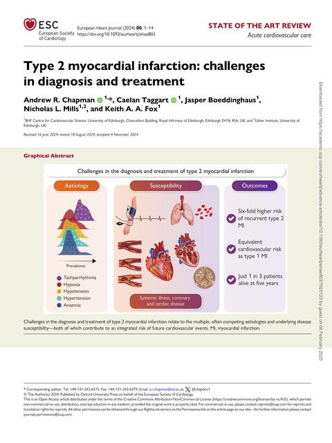 Type 2 myocardial infarction challenges in diagnos