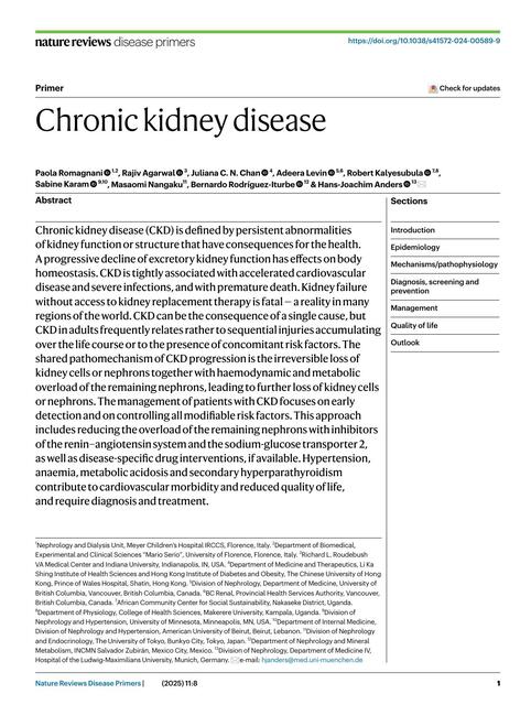 Chronic kidney disease