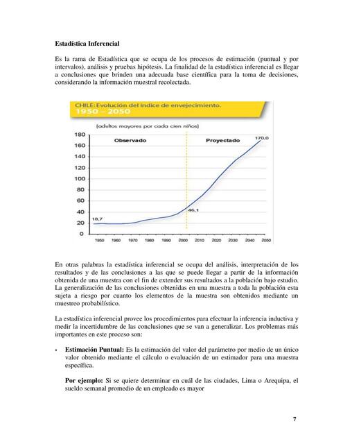 Estadística inferencial ejercicios