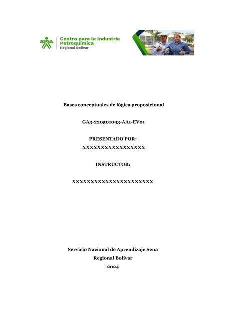 Bases conceptuales de lógica proposicional GA3 AA1