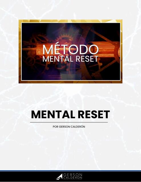 WORKBOOK Mental Reset