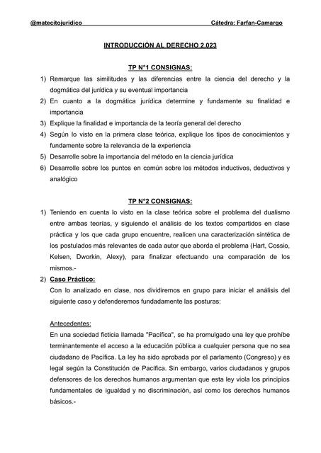 CONSIGNAS DE TP DE INTRODUCCIÓN AL DERECHO 2 023