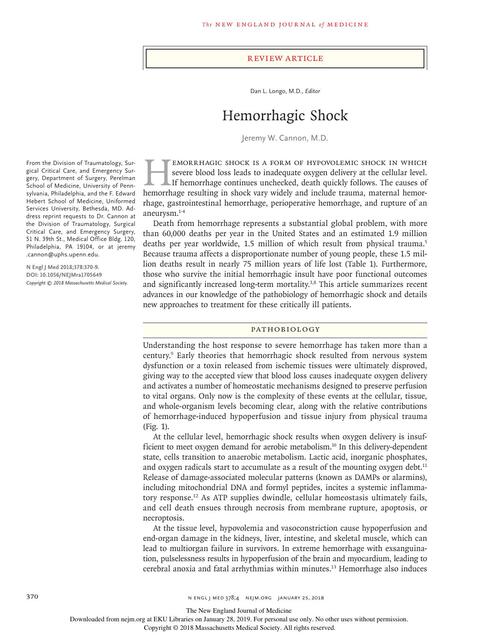 Hemorrhagic Shock