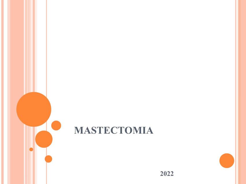 MASTECTOMIA