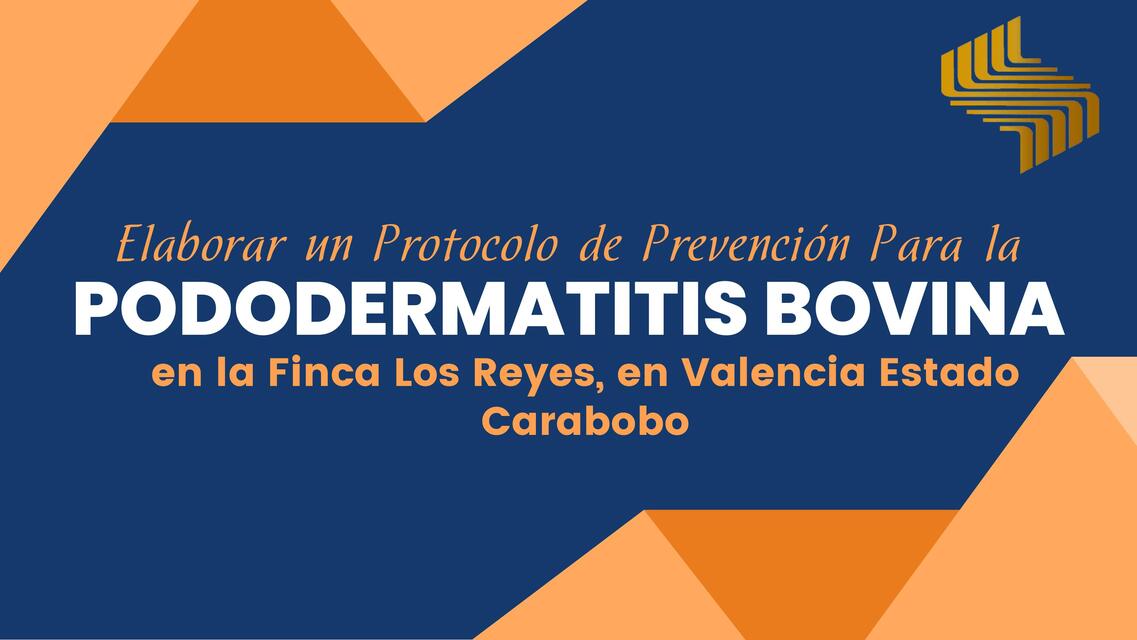 Plan de prevención de Pododermatitis Bovina