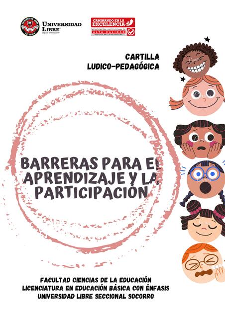 Cartilla Barreras para el aprendizaje y la partici