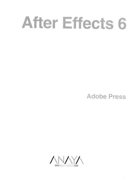 Adobe After Effects 6