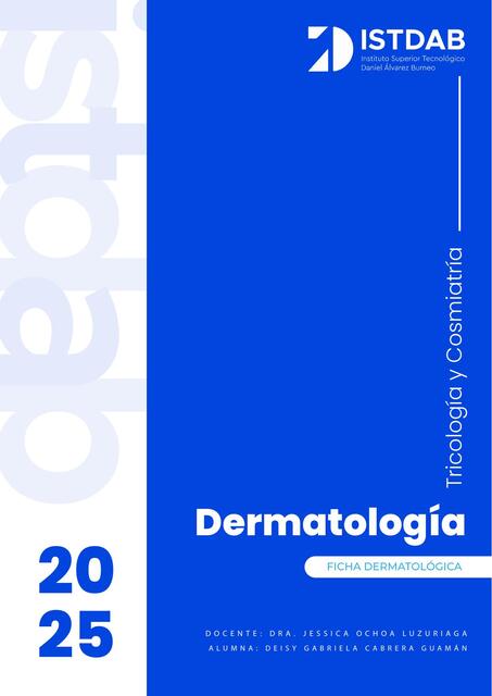 DEISY CABRERA FICHA DERMATOLOGICA