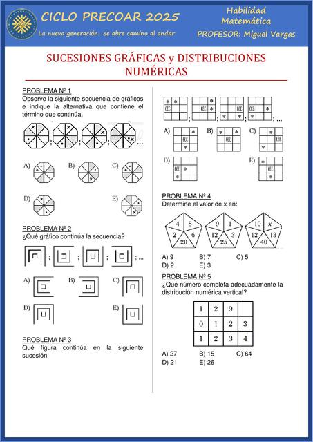 Sucesiones gráficas y distribuciones numéricas