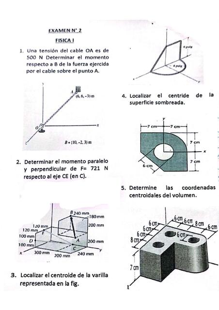 EXAMEN DE FÍSICA APLICADA PARA INGENIEROS