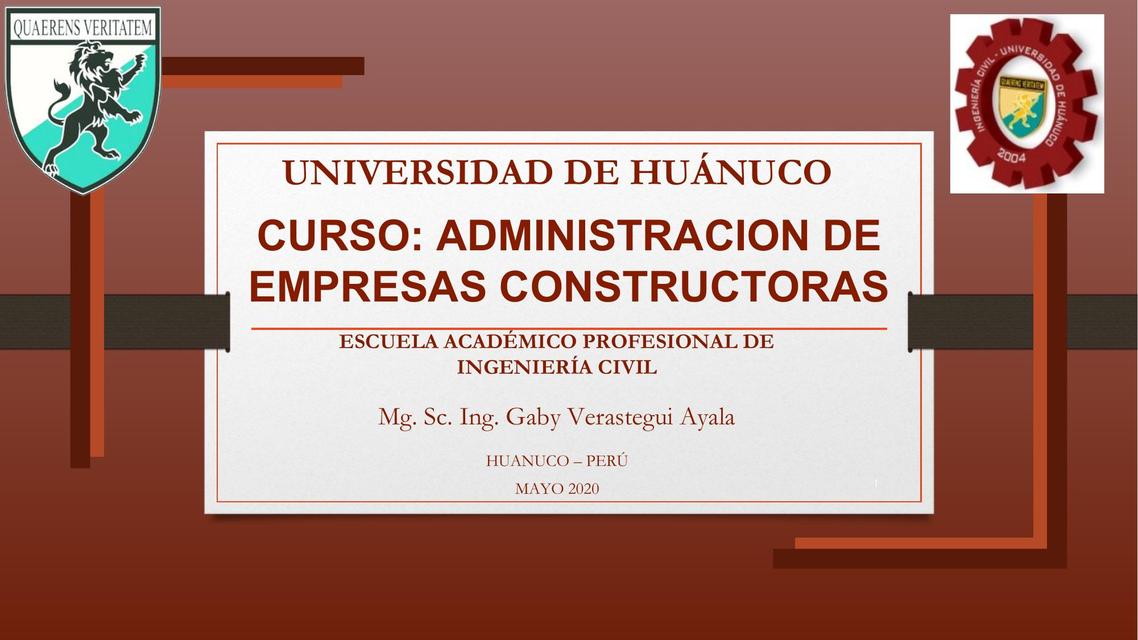 Administracion de Empresas Constructoras