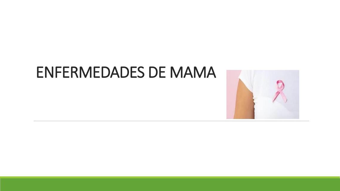 Enfermedades de mama