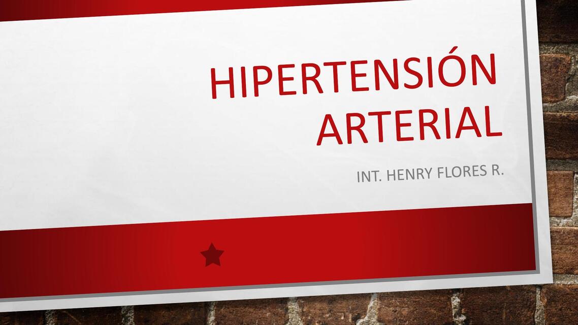 Hipertensión arterial