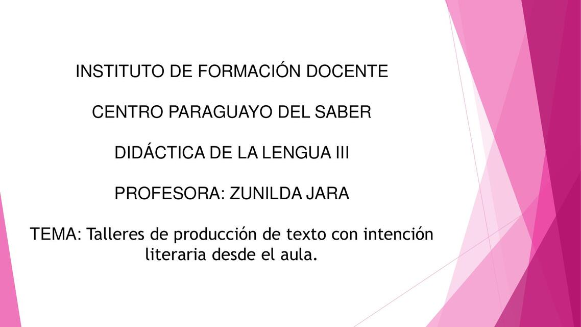 Talleres de producción de texto con intención lite