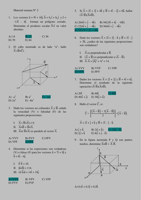 física semanas 2 UNI ejercicios